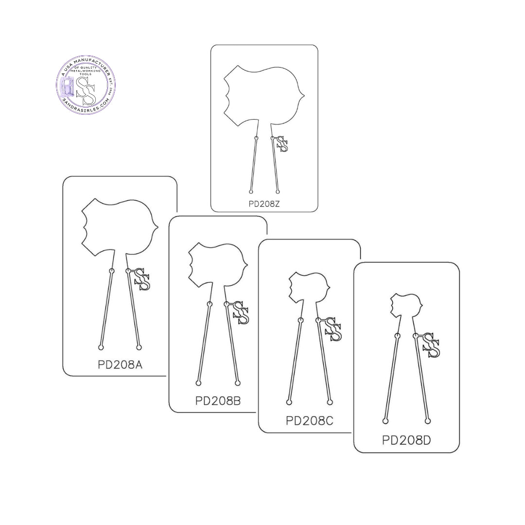 PANCAKE DIE PD208 LAW ENFORCEMENT BADGE